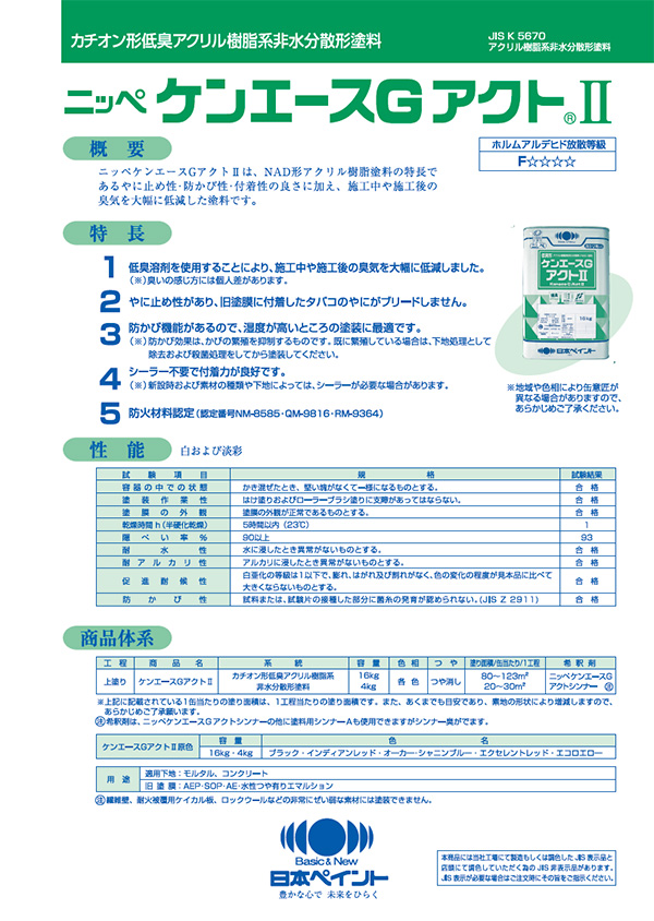 ケンエースgアクトii 日本ペイント株式会社